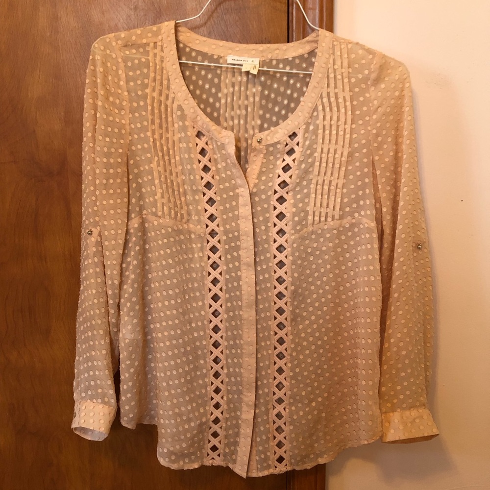 Anthropologie Meadow Rue Button-Down Blouse